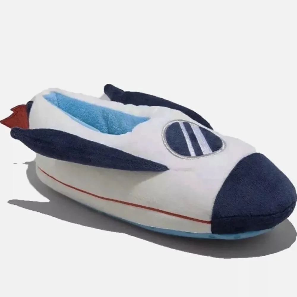 Target Cat & Jack Rocket Slippers Kids Boys Size Medium (2/3)